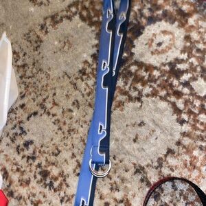 Vineyard vines Blue Belt with Silver Buckle